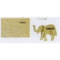 Africa Mini-Logo Elephant Puzzle (4 5/8"x3"x1/8")